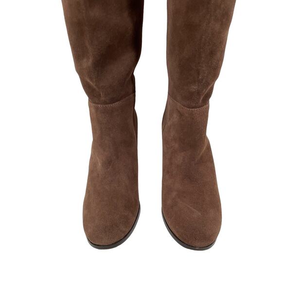 Cole Haan Tall Knee High Suede Boot Chestnut Brown Air Sole Size 6.5 Excellent - Picture 4 of 10